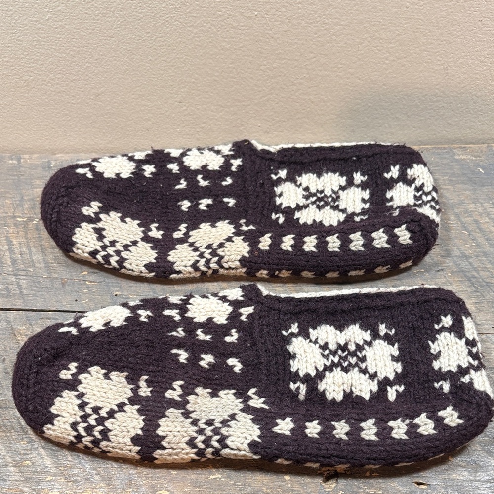 Wool slippers handmade